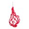 Cawila Nylon-Ballnetz 6 Fussbälle Rot - rot