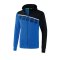 Erima 5-C Trainingsjacke mit Kapuze Blau Schwarz - Blau
