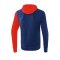Erima 5-C Trainingsjacke mit Kapuze Blau Rot - Blau