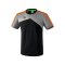 Erima Premium One 2.0 T-Shirt Schwarz Grau Orange - schwarz