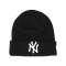 New Era NY Yankees Cuff Beanie Schwarz FBLKWHI - schwarz
