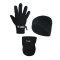 JAKO 3er Winter Set Handschuh + Beanie + Neckwarmer Schwarz - schwarz