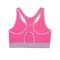 Under Armour Mid Keyhole Sport-BH Damen Pink F641 - pink