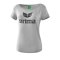 Erima Essential T-Shirt Damen Grau Schwarz - Grau