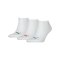 PUMA Unisex Sneaker Plain 3er Pack Socken F082 - weiss
