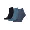 PUMA Unisex Quarter Plain 3er Pack Socken F460 - blau