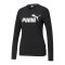 PUMA Essentials Logo Sweatshirt Damen Schwarz F01 - schwarz