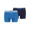 PUMA Placed Logo Boxer 2er Pack Blau F056 - blau
