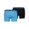 PUMA Spacedye Stripe Boxer 2er Pack Blau F003 - blau