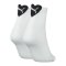 PUMA Heart Short 2er Pack Damen Socken F001 - weiss