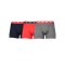 CR7 Basic Trunk Boxershort 3er Pack Grau Rot Blau - grau