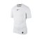 Nike Pro Compression Shortsleeve Shirt F100 - weiss