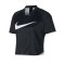 Nike F.C. Crop Top Damen Schwarz Weiss F010 - Schwarz