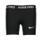Nike Pro Training Shorts Kids Schwarz Weiss F010 - schwarz