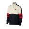 Nike Air Sweatshirt 1/4 Zip Beige Schwarz Rot F134 - Weiss