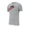 Nike Tee T-Shirt Grau Schwarz F063 - grau