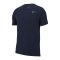 Nike Crew Solid T-Shirt Training Blau Silber F451 - blau