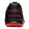 Nike Tiempo Legend VIII Black X Chile Red Pro TF Schwarz F060 - schwarz