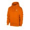 Nike Club Fleece Kapuzenjacke Orange F812 - orange