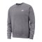 Nike Club Crew Sweatshirt Grau F071 - grau