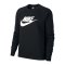 Nike Crew Fleece Sweatshirt Damen Schwarz F010 - schwarz