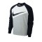 Nike Swoosh French Terry Crew Langarmshirt F064 - grau