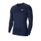 Nike Pro Langarmshirt Blau F452 - blau