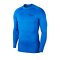 Nike Pro Training Top Mock langarm Blau F480 - blau