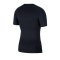 Nike Pro Trainingsshirt kurzarm Schwarz F010 - schwarz