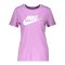 Nike Essential T-Shirt Damen Lila Weiss F591 - lila