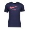 Nike Frankreich Ground Tee T-Shirt Blau F498 - blau