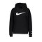 Nike Swoosh Kapuzensweatshirt Damen Schwarz F010 - schwarz