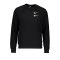 Nike Swoosh Crew Sweatshirt Schwarz Weiss F010 - schwarz