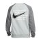 Nike Swoosh French Terry Crew Sweatshirt F073 - grau