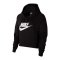 Nike Essential Cropped Hoody Damen Schwarz F010 - schwarz