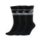 Nike Essential Crew Stripe Socken Schwarz F010 - schwarz