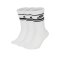 Nike Essential Socken 3er Pack Weiss Schwarz F103 - weiss
