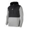 Nike JDI Fleece Mix Hoody Schwarz Grau F010 - schwarz