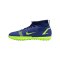 Nike Mercurial Superfly VIII Recharge Academy TF Kids Blau Gelb F474 - blau