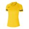 Nike Academy 21 Poloshirt Damen Gelb Schwarz F719 - gelb
