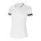 Nike Academy 21 Poloshirt Damen Weiss Schwarz F100 - weiss