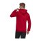 adidas Core 18 Hoody Kapuzensweatshirt Rot Weiss - rot