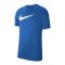 Nike Park 20 T-Shirt Swoosh Blau Weiss F463 - blau