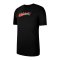 Nike Athlete Swoosh T-Shirt Schwarz Orange F013 - schwarz