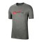 Nike Dri-FIT Swoosh T-Shirt Grau F063 - grau