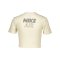 Nike Air Crop T-Shirt Damen Beige Schwarz F113 - beige