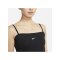 Nike Essential Singlet Damen Schwarz Weiss F010 - schwarz