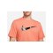 Nike Swoosh T-Shirt Orange Schwarz F814 - orange