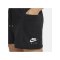 Nike Air Fleece Short Damen Schwarz Weiss F010 - schwarz