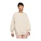 Nike Oversized Fleece Sweatshirt Damen Beige F126 - beige